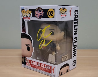 Caitlin Clark Signed Autographed Rookie Funko Pop Indiana Fever w/ WNBA Holo COA