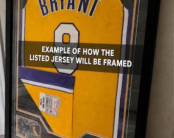 Custom Framed Kobe Bryant Signed 2000-2001 Finals-Style Jersey BAS Beckett Authenticated, Basketball Memorabilia Gift
