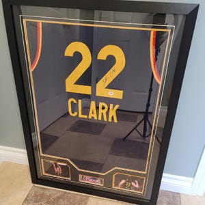 CUSTOM FRAMED Caitlin Clark Signed Autographed Indiana Fever Custom Jersey w/ COA