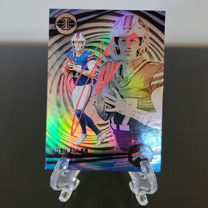 Josh Allen signierte handsignierte NFL Buffalo Bills Panini Karte mit COA