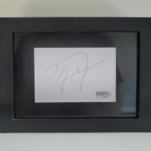 Michael Jordan Karte mit Autogramm und Signatur, COA, Chicago Bulls