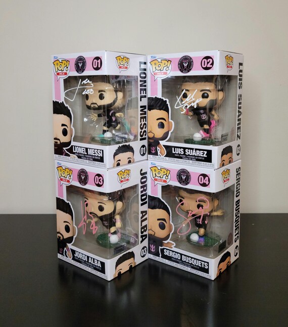 Pop Soccer Lionel Messi Inter Miami Vinyl Figure - 3.9 Inches Tall With Box Protector