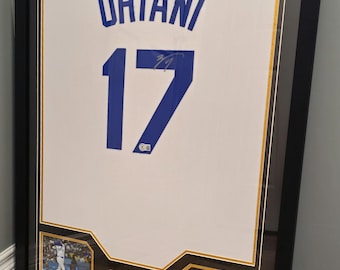 GERAHMT! Shohei Ohtani signierte Los Angeles Dodgers Jersey BAS COA signiert