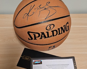 Rare Kobe Bryant Signed Leather Game Basketball Los Angeles Lakers PANINI Authentic COA Autographed