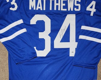 Auston Matthews Signed Autographed Toronto Maple Leafs Custom Jersey w/ COA