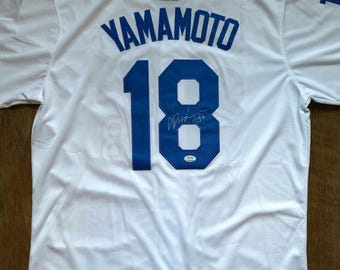 Yoshinobu Yamamoto Signed Los Angeles Dodgers Jersey PSA COA Autographed