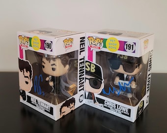 Neil Tennant & Chris Lowe Signed Autographed Pet Shop Boys Funko Pops w/ COA