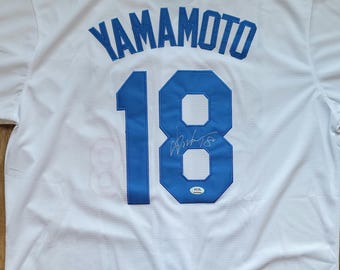 Yoshinobu Yamamoto Signed Los Angeles Dodgers Jersey PSA COA Autographed