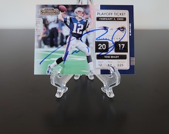 Tom Brady Signed Autographed New England Patriots Panini Card w/ Hologram COA