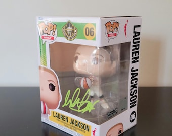 Lauren Jackson Signed Autographed Rookie Funko Pop Seattle Storm WNBA Holo & COA