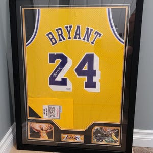 FRAMED! 2007-2008 Kobe Bryant Signed Autographed Lakers Mitchell & Ness Jersey with COA