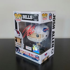 Josh Allen Fanatics Exclusive Signed Autographed Buffalo Bills Funko Pop NFL Hologram & COA