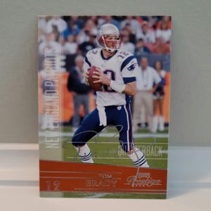 Tom Brady signierte New England Patriots Donrus Karte mit Hologramm COA
