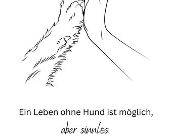 Hund, Poster, Haustier, Spruch