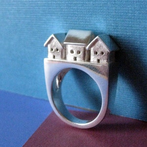 Neighborhood Statement Ring Sterling Silver image 1