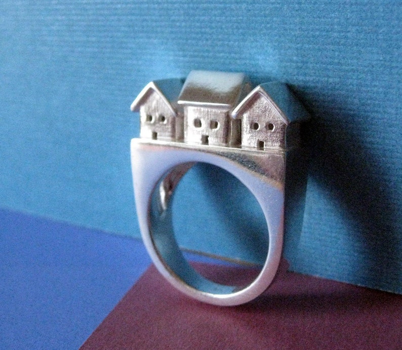 Neighborhood Statement Ring Sterling Silver image 1