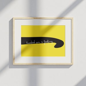 Knitting and Crocheting Digital Poster/Print - Inspired by Fibre Art and Artists - &quot;Hooked on a Feeling&quot;