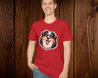 Tee shirt for her Tee shirt for mom Tee shirt for him Cartoon dog tee Dog tee Animal Tee Cat tee Funny shirt Funny dog Gift for mom