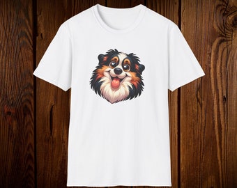 Tee shirt for her Tee shirt for mom Tee shirt for him Cartoon dog tee Dog tee Animal Tee Cat tee Funny shirt Funny dog Gift for mom