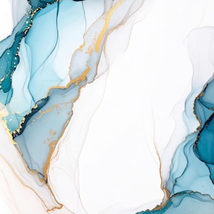 Marble wall art gold blue abstract background luxury texture digital paper modern aesthetic printable design home decor art print