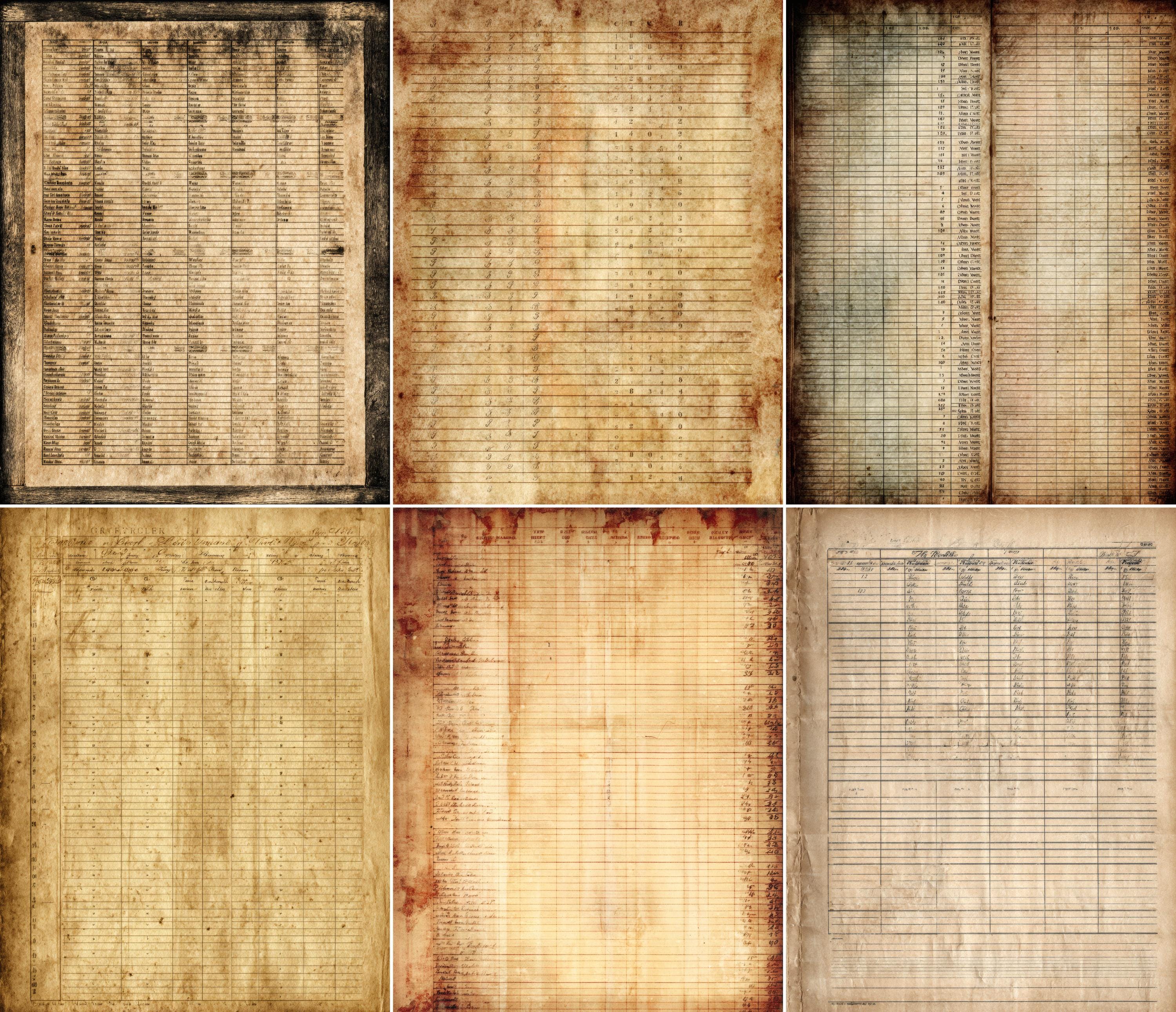 Library Register Page Vintage Library Register Junk Journal Page, 1800s Antique Ledger Paper ...