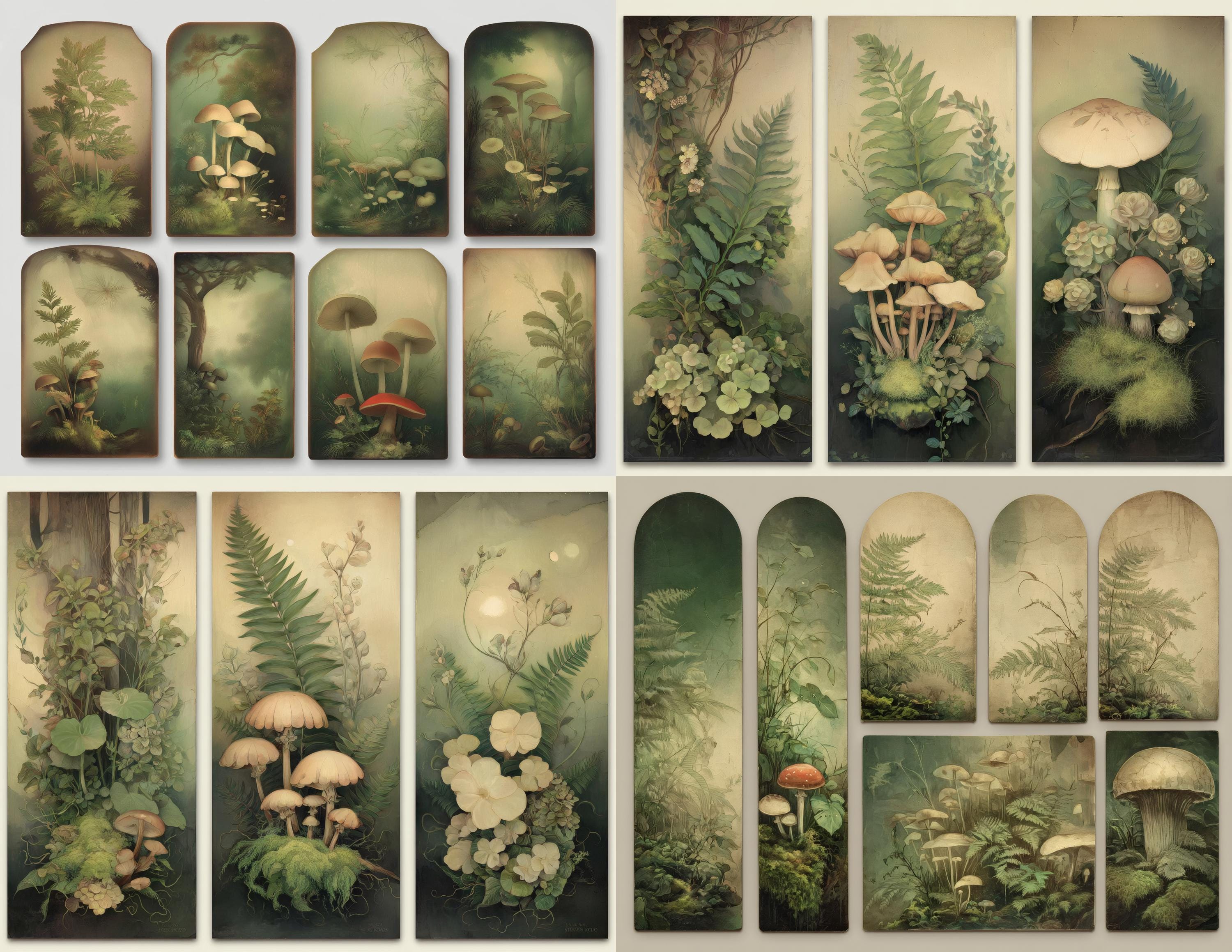 Forest Junk Journal Kit, Enchanted Jungle Printable Pages Tags Labels ...