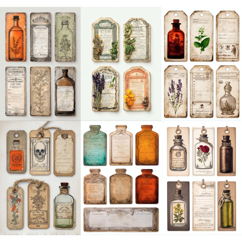 Apothecary Labels Printable, Vintage Pharmacy Labels, Old Medicine ...