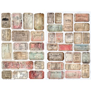 Antique train ticket - Etsy 日本