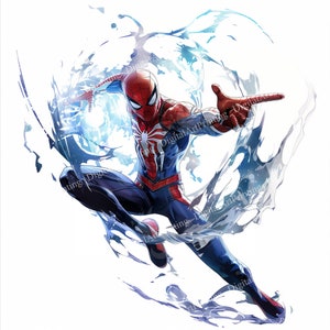 Super-herói do Homem-Aranha, camisa infantil, estilo Anime, clip art, arquivo PNG de alta resolução para camisa de sublimação de camisa, caneca - Download digital PNG agora
