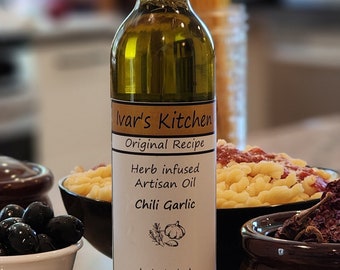 Herb Infused Garlic Chili Oil