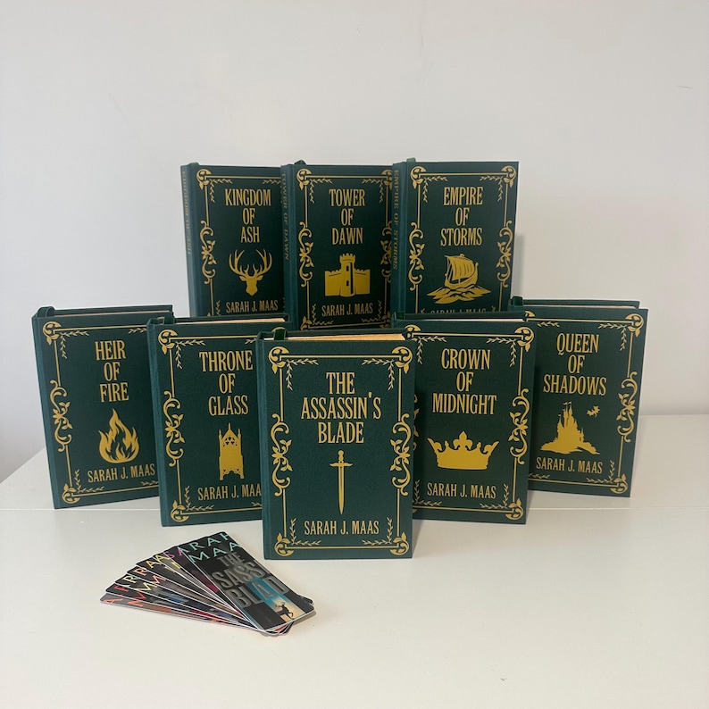 Custom ACOTAR Rebound Books – Silver Sprayed Edges, Black Velvet Cover, Sarah J Maas Clothbound Any Other Book