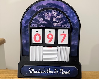 3D Printed Books Read Counter Display | Custom Reading Tracker, Book Lover Gift