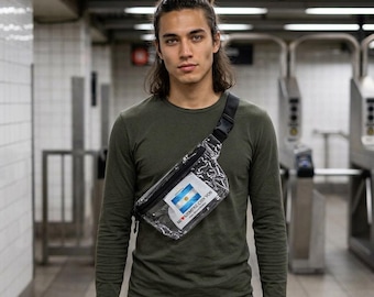 Argentina Flag Heart Mi Corazón Siempre Con Vos Transparent Fanny Pack | Clear Waist Bag Stadium Approved Personalize Yours