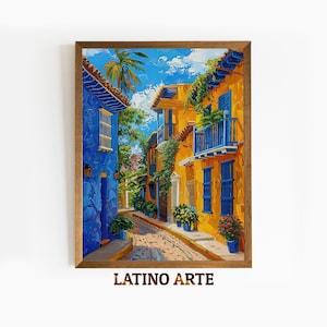 Colorful Colonial Architecture Print: Mexican Wall Art (Digital Download)