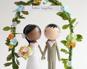 custom wedding cake topper - with arch
