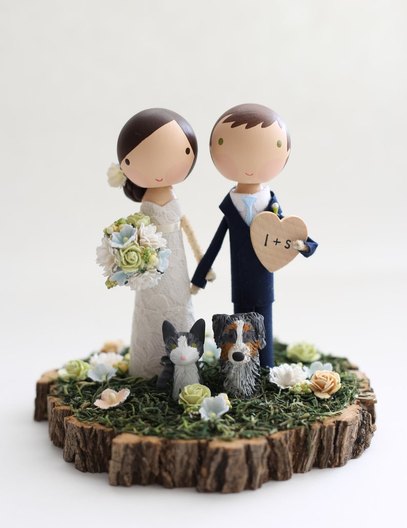 Cake Topper Holzfiguren