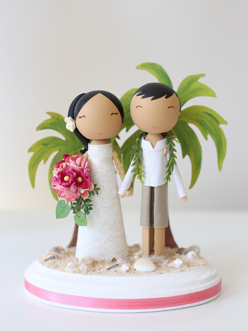 Custom Wedding Cake Topper Beach Base Etsy