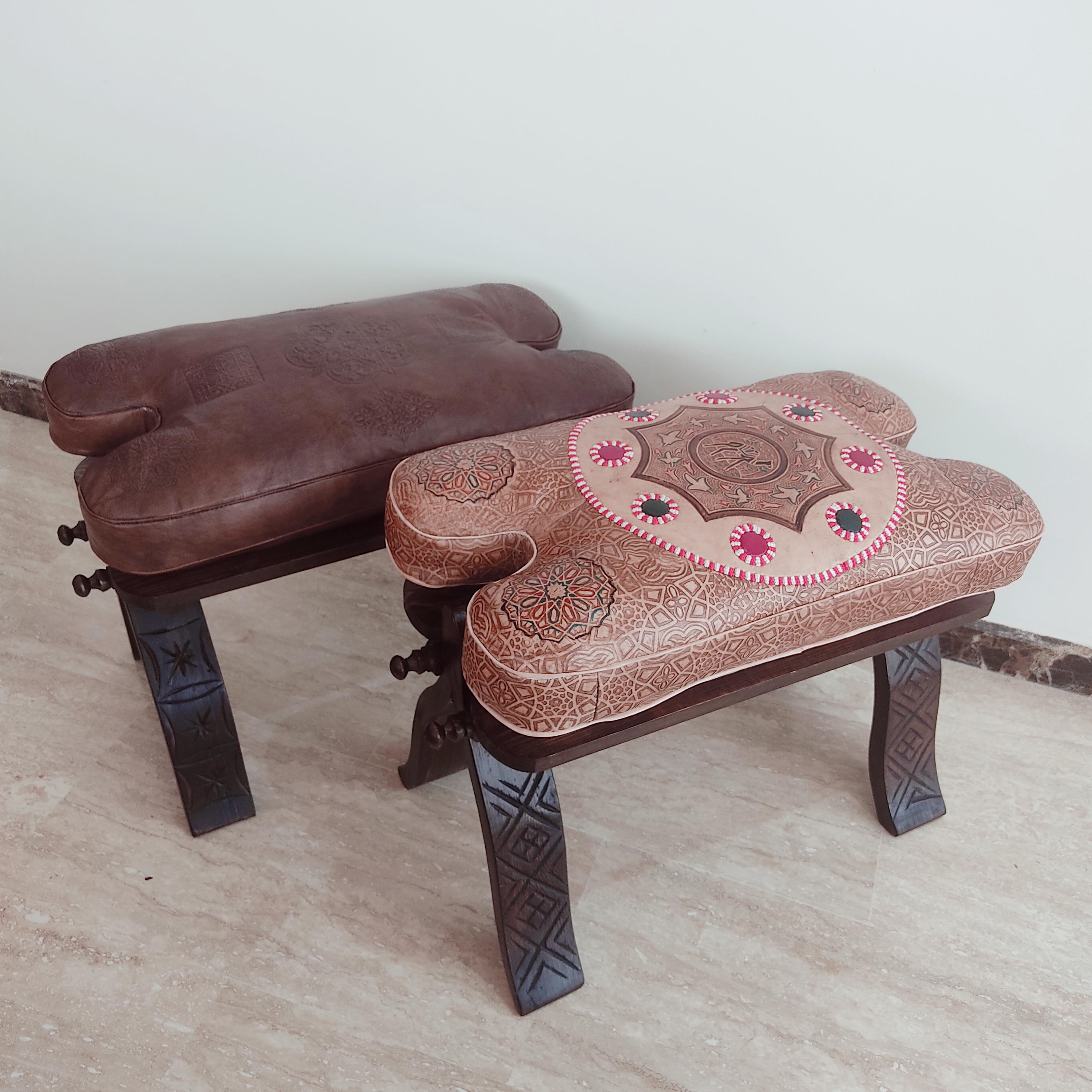 Duokon Tabouret Rembourré Repose-pieds réglable tabouret de chaussures