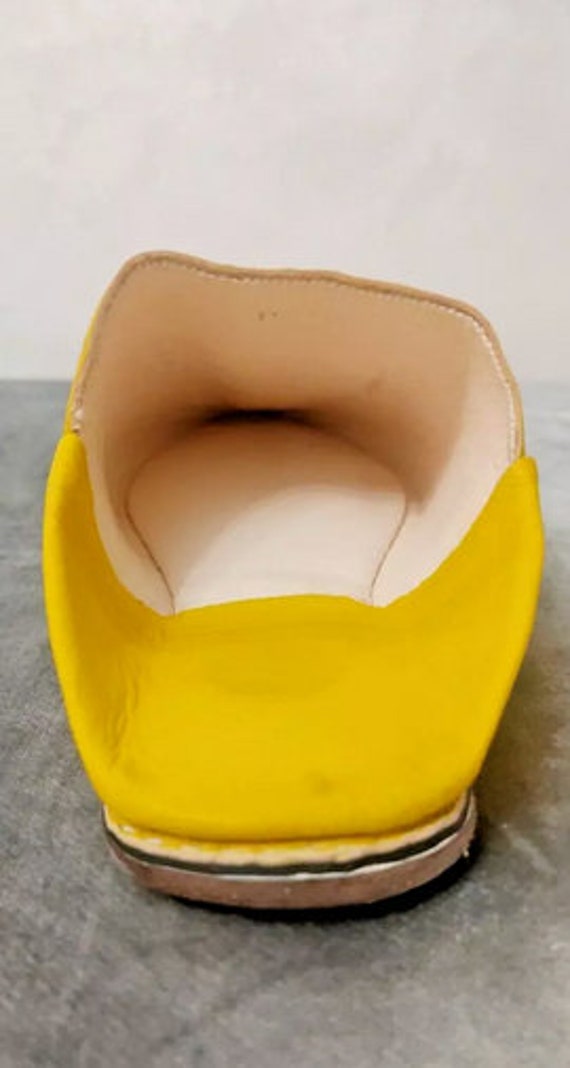 Pantofole In Pelle Marocchina Fatte A Mano: Babbucce Berbere Gialle Da Uomo - Italia - Foto 8