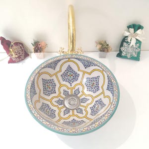 Ceramic Sink for Bathroom 100% Handmade,Best Deals Etsy,Vessel Sink,Custom Sink Vanity,Pottery Handmade Sinks for Bathroom Decoration.
