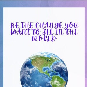Be the Change Wall Art