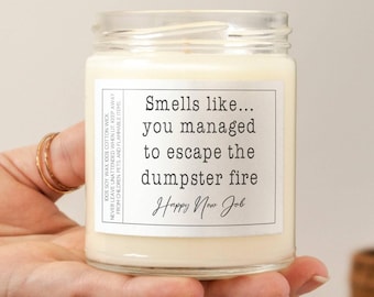 Cadeau nouvel emploi, bougie amusante, cadeau pour collègue, ami de travail, nouvel emploi, cadeau de félicitations, cadeau d'adieu, ami de travail, bougie humour adulte