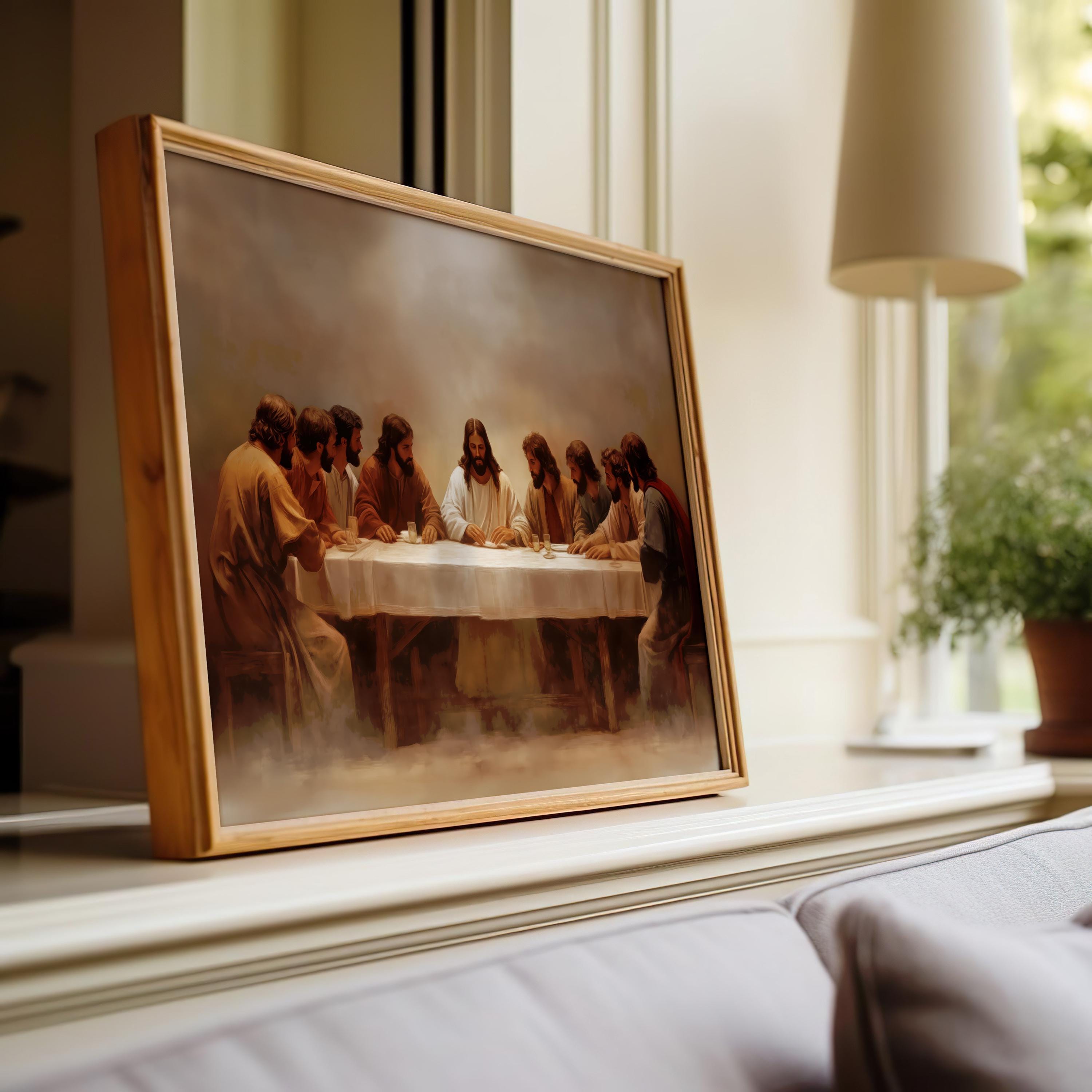 The Last Supper Oil Painting | Jesus & Disciples Art | Biblical Artwork ...