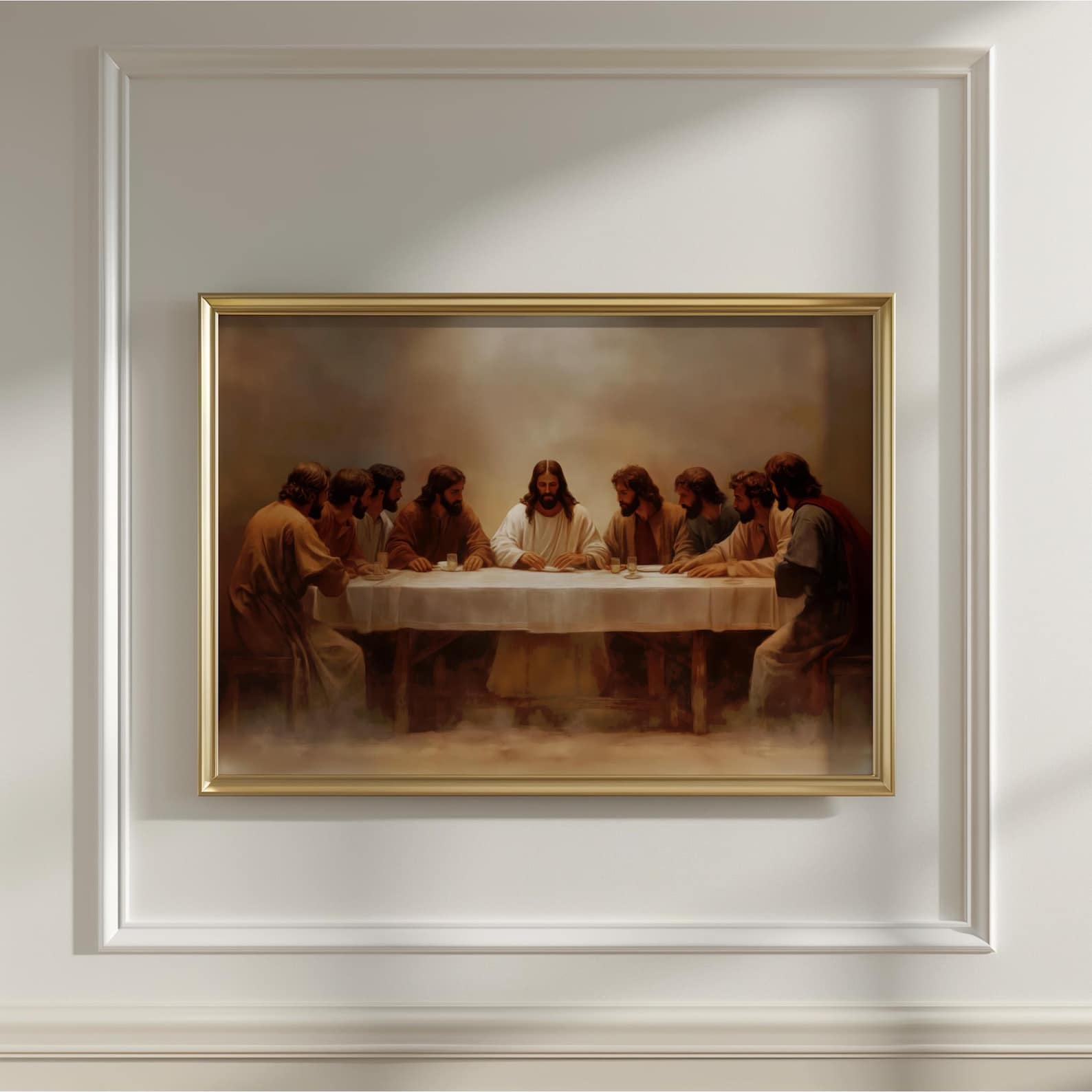 The Last Supper Oil Painting | Jesus & Disciples Art | Biblical Artwork ...