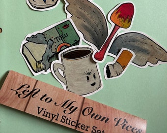 Left to My Own Vices Vinyl Sticker set