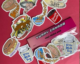 Yummy Canada Vinyl Sticker Set