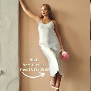 Plus Size White Silk Slip - Etsy Plus Size White Silk Slip - Etsy