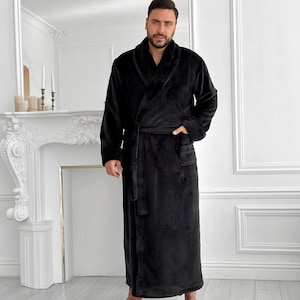 christmas dressing gown mens Disney The Nightmare Before Christmas Dressing Gown Mens Black Pjs Bathrobe
