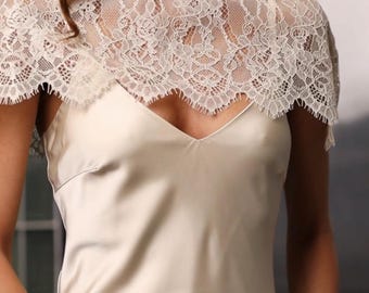 Beige Lace Bolero Wrap - Chic Dress Cover Up for Weddings & Special Occasions