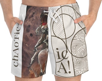 AI Art personalizado / Personaliza eligiendo cualquiera de nuestras magníficas piezas de AI Art: pantalones cortos para hombre hechos a medida (AOP)